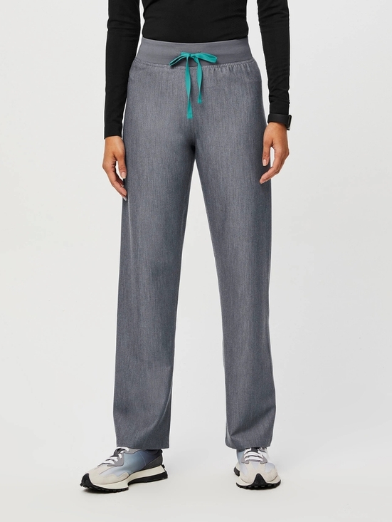 Figs Pants - Figs | High Waisted Livingston Basic Scrub Pants In Graphite Size Small